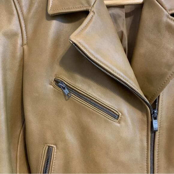 Pelle Studio Caramel Brown Genuine Leather Jacket - Picture 4 of 11